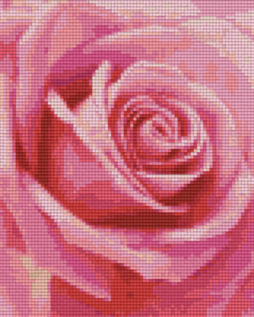 Red Rose Four [4] Baseplate PixelHobby Mini-mosaic Art Kit image 0